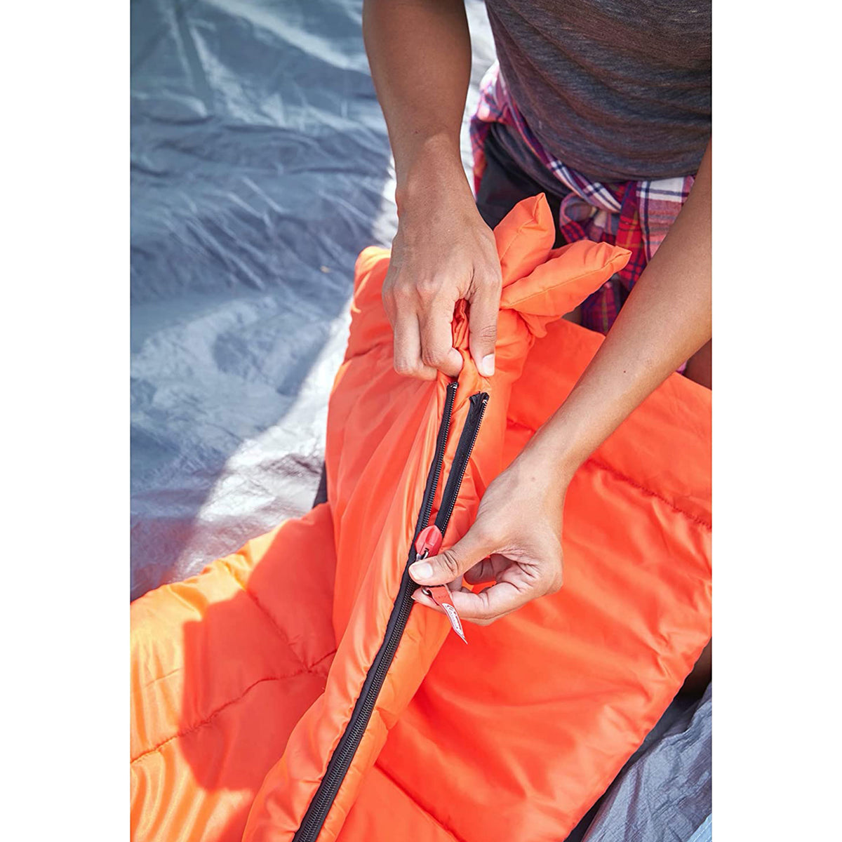 Coleman Kompact Lightweight 40 Fahrenheit Sleeping Bag for Camping and Hiking