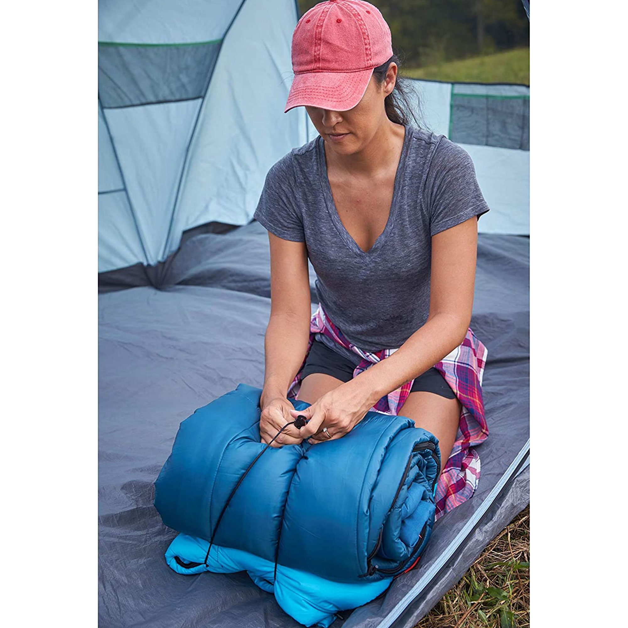 Coleman Kompact Lightweight 20 Fahrenheit Sleeping Bag for Camping and Hiking - VMInnovations
