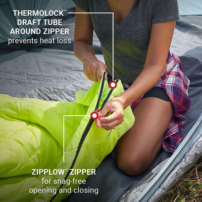 Coleman Montana 8 Person Tent & Kompact 30 Fahrenheit Sleeping Bag (2 Pack)