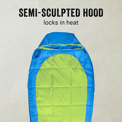 Coleman Kompact Lightweight 25 Fahrenheit Sleeping Bag for Camping and Hiking