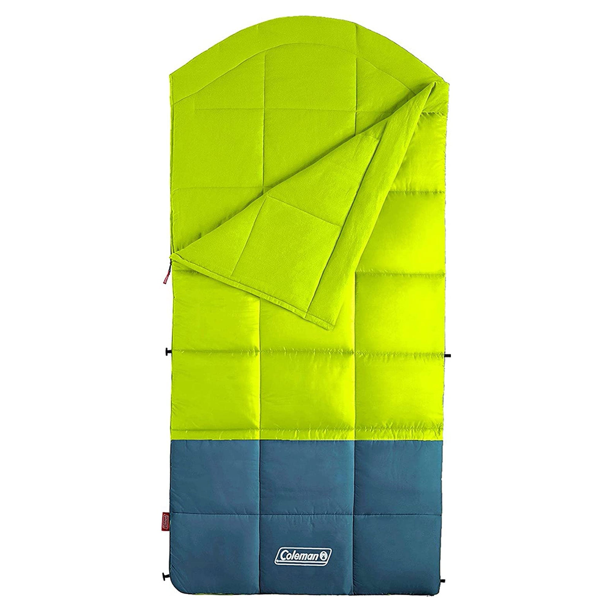Coleman Kompact 40 Fahrenheit Big & Tall Contour Sleeping Bag w/ Heat Thermolock - VMInnovations
