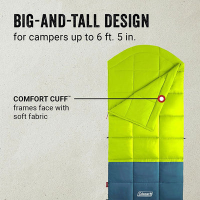 Coleman Kompact Thermolock 40 Fahrenheit Big Tall Contour Sleeping Bag (4 Pack) - VMInnovations