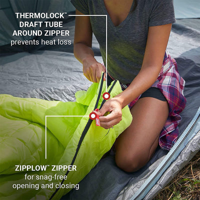 Coleman Kompact Thermolock 40 Fahrenheit Big Tall Contour Sleeping Bag (3 Pack) - VMInnovations
