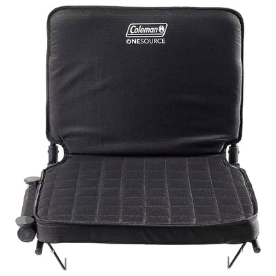 Coleman 17 In OneSource Foldable Padded Rechargeable Heated Stadium Seat, Black - VMInnovations