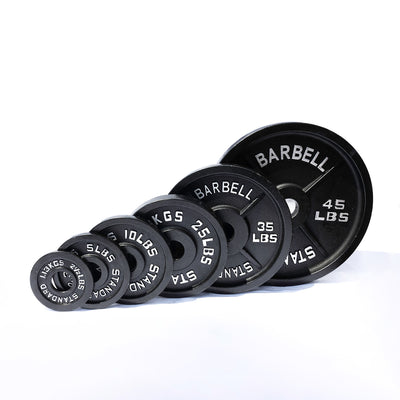 McCarty Fitness Supply Fortek Strength 300 Lb Olympic Weight Plate Set & Barbell