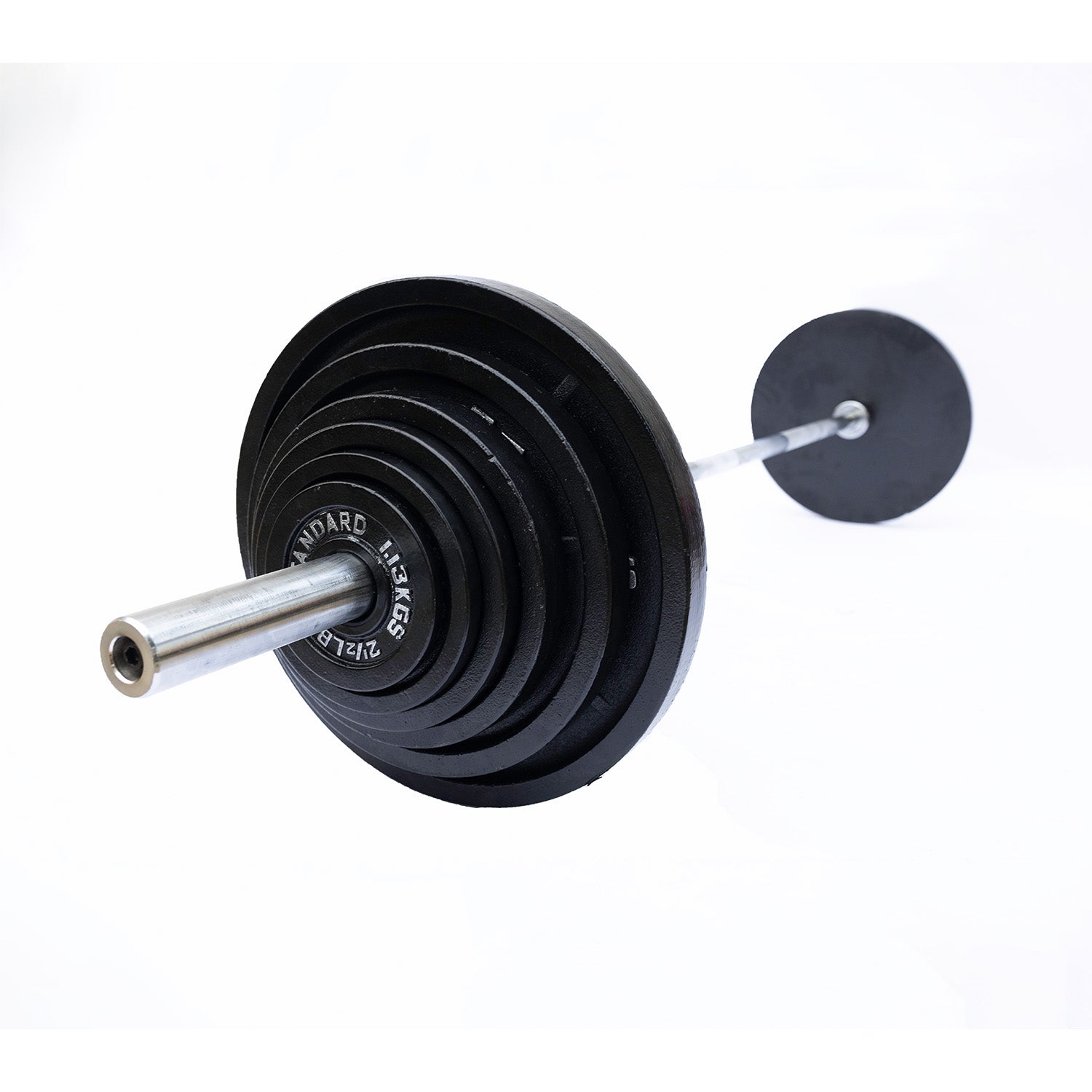 McCarty Fitness Supply Fortek Strength 300 Lb Olympic Weight Plate Set & Barbell