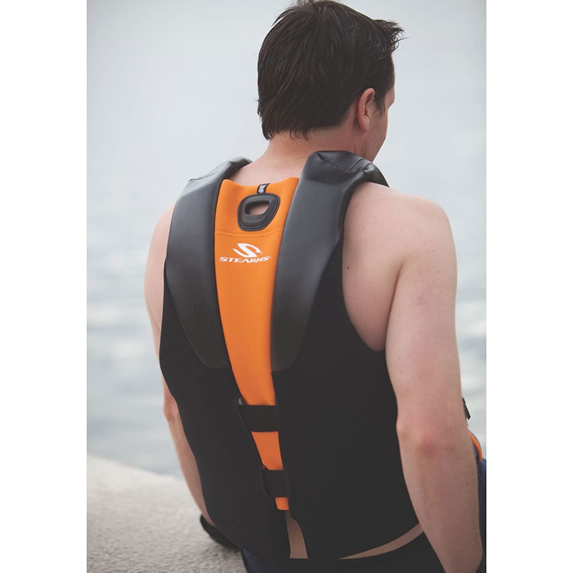 Coleman Stearns Men's Medium V2 Series Neoprene V Flex Life Jacket Vest, Blue - VMInnovations