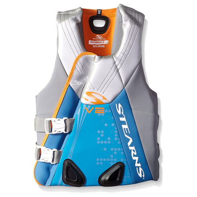 Stearns Women's V2 Series Neoprene V-Flex PFD Life Jacket Vest, Blue, X-Large