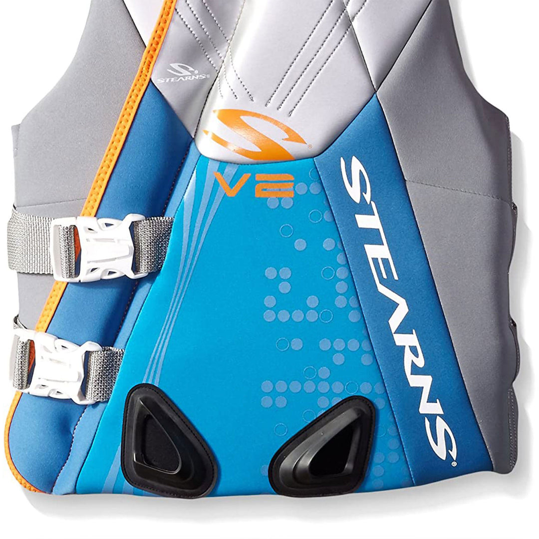 Stearns Women's V2 Series Neoprene V-Flex PFD Life Jacket Vest, Blue, X-Large - VMInnovations