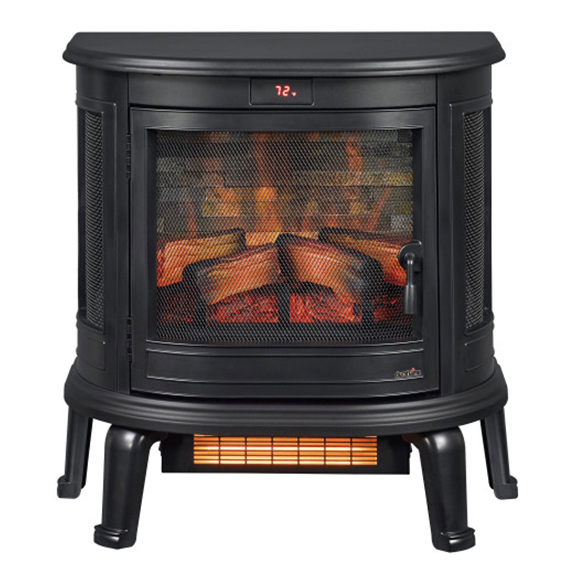 Duraflame 3D Black Curved Front Electric Fireplace with Remote Control (Used) - VMInnovations