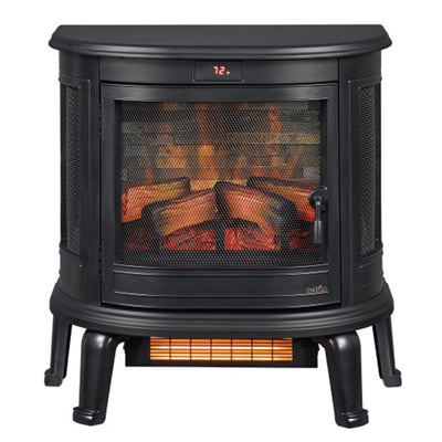 Duraflame 3D Black Curved Front Electric Fireplace with Remote Control (Used) - VMInnovations
