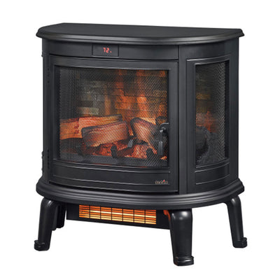 Duraflame 3D Black Curved Front Electric Fireplace with Remote Control (Used) - VMInnovations