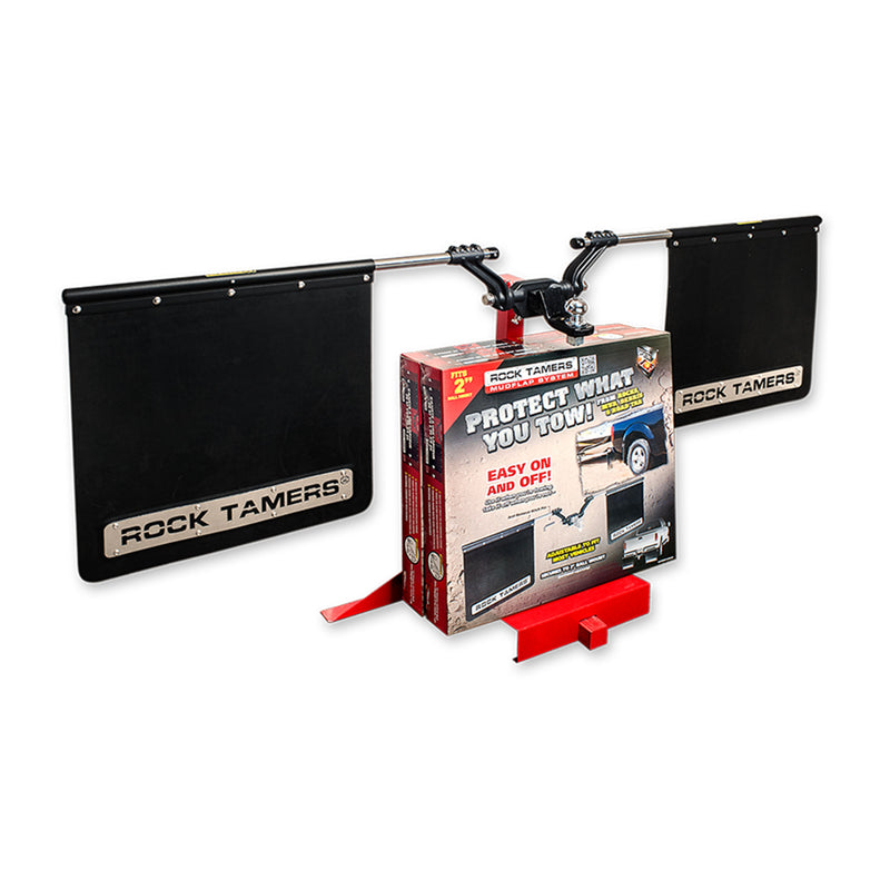 Rock Tamers Mudflap System with Rock Damage Protection for 2 Inch Ball Mounts