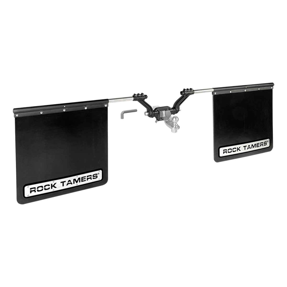 Rock Tamers Mudflap System with Rock Damage Protection for 2.50 Inch Ball Mounts