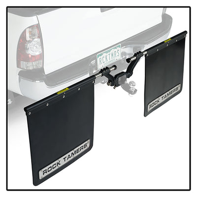 Rock Tamers Mudflap System with Rock Damage Protection for 2.50 Inch Ball Mounts