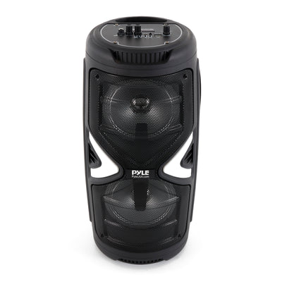 Pyle Portable Bluetooth Rechargeable Karaoke System with Wireless Mics (2 Pack)