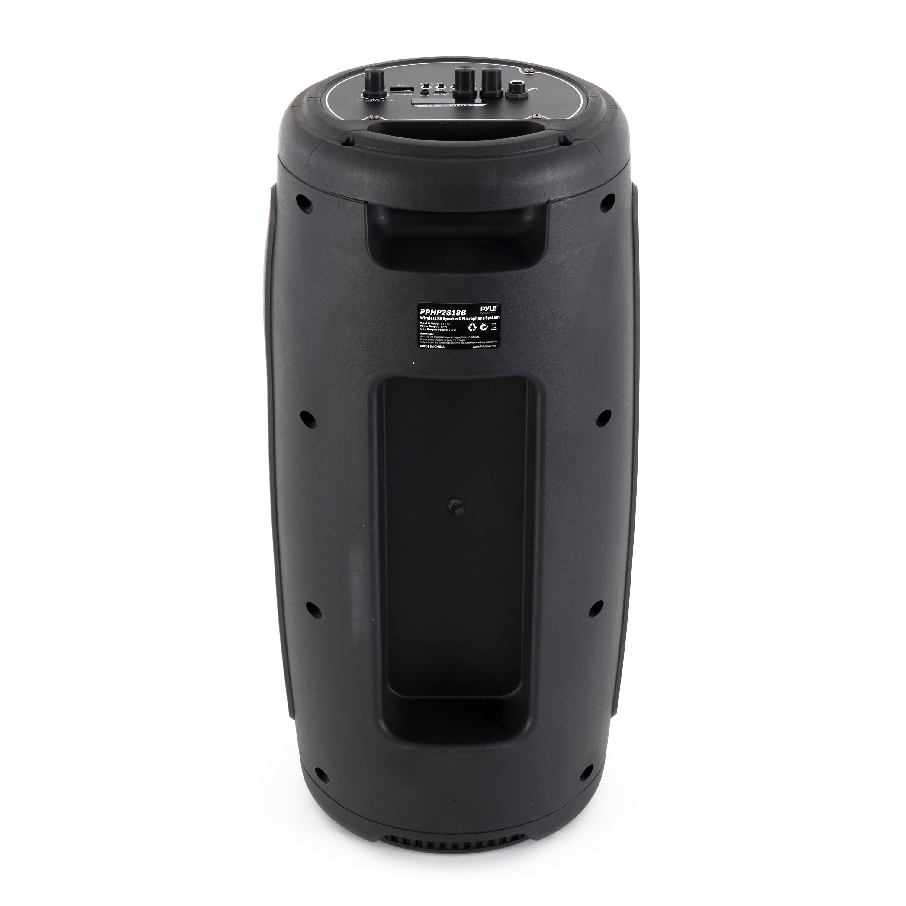 Pyle Portable Bluetooth Rechargeable Karaoke System with Wireless Mics (2 Pack)