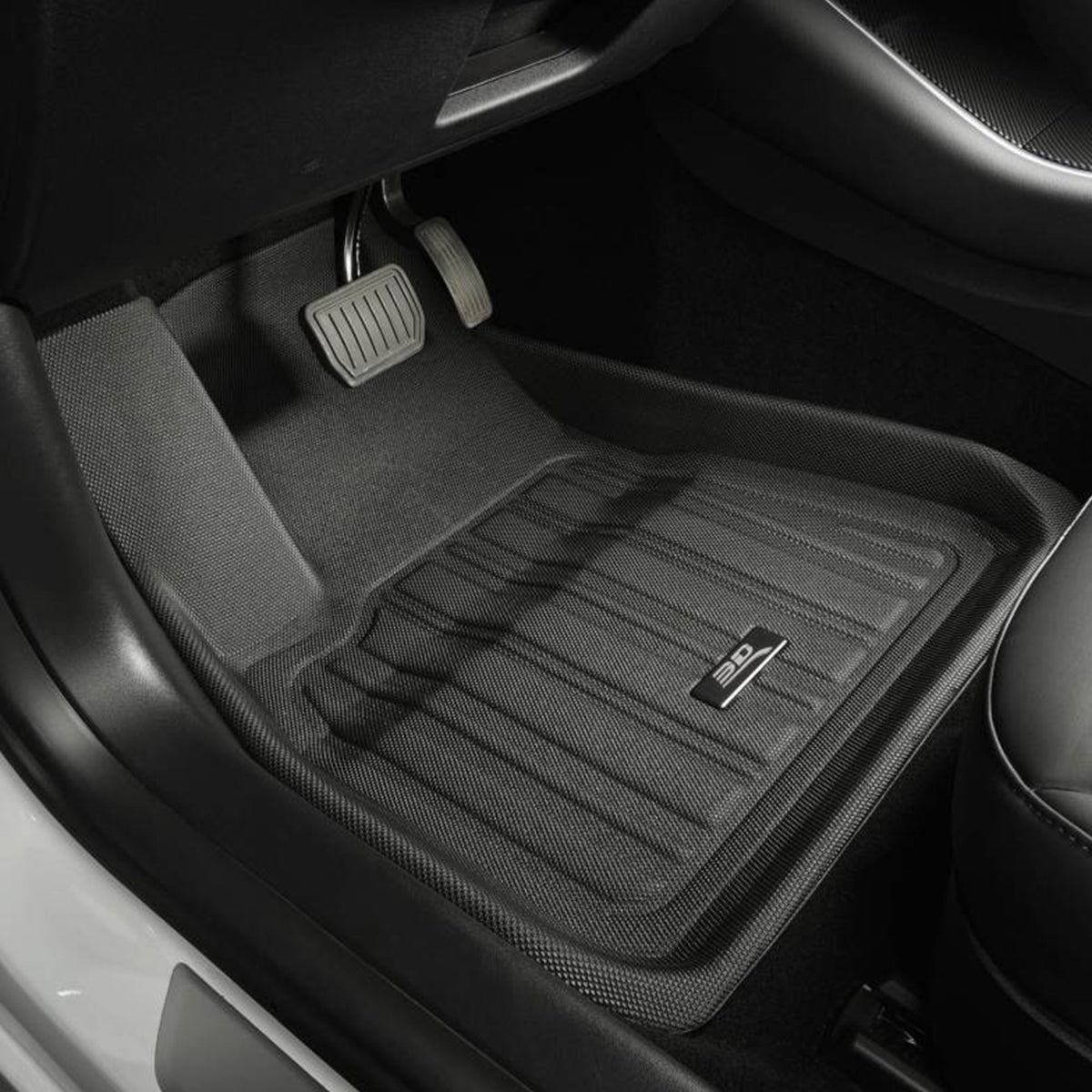 Elitect Series Custom Floor Liner Set, 2021-23 Tesla Model Y, Black (Open Box)