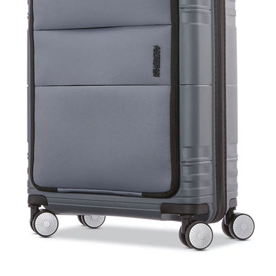 American Tourister Apex DLX Spinner Carry On Suitcase, Graphite Gray (Open Box) - VMInnovations