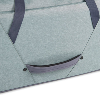 34 Inch Roomy Wheeled Duffel with Grab Handles, Slate Blue (Used)