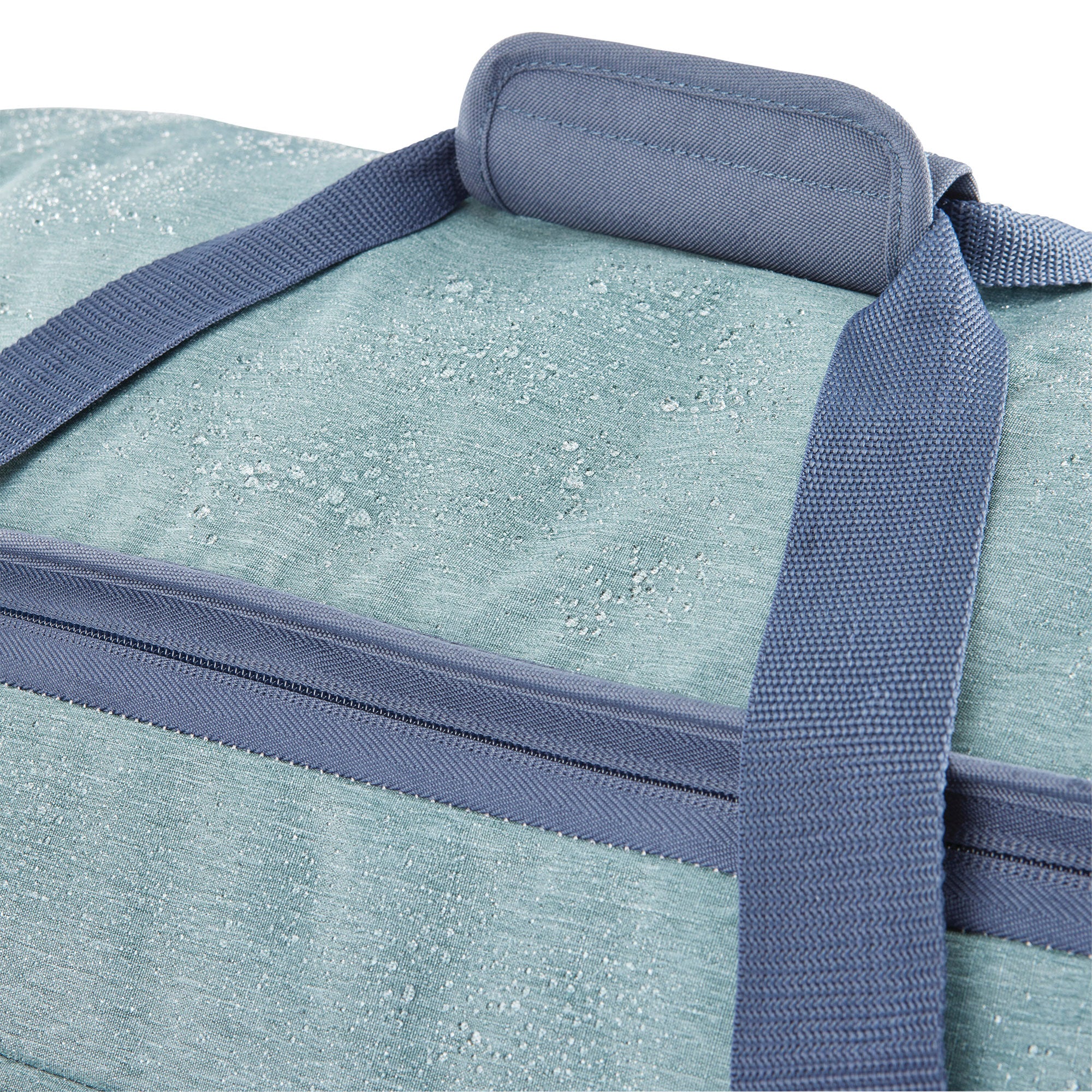 34 Inch Roomy Wheeled Duffel with Grab Handles, Slate Blue (Used)