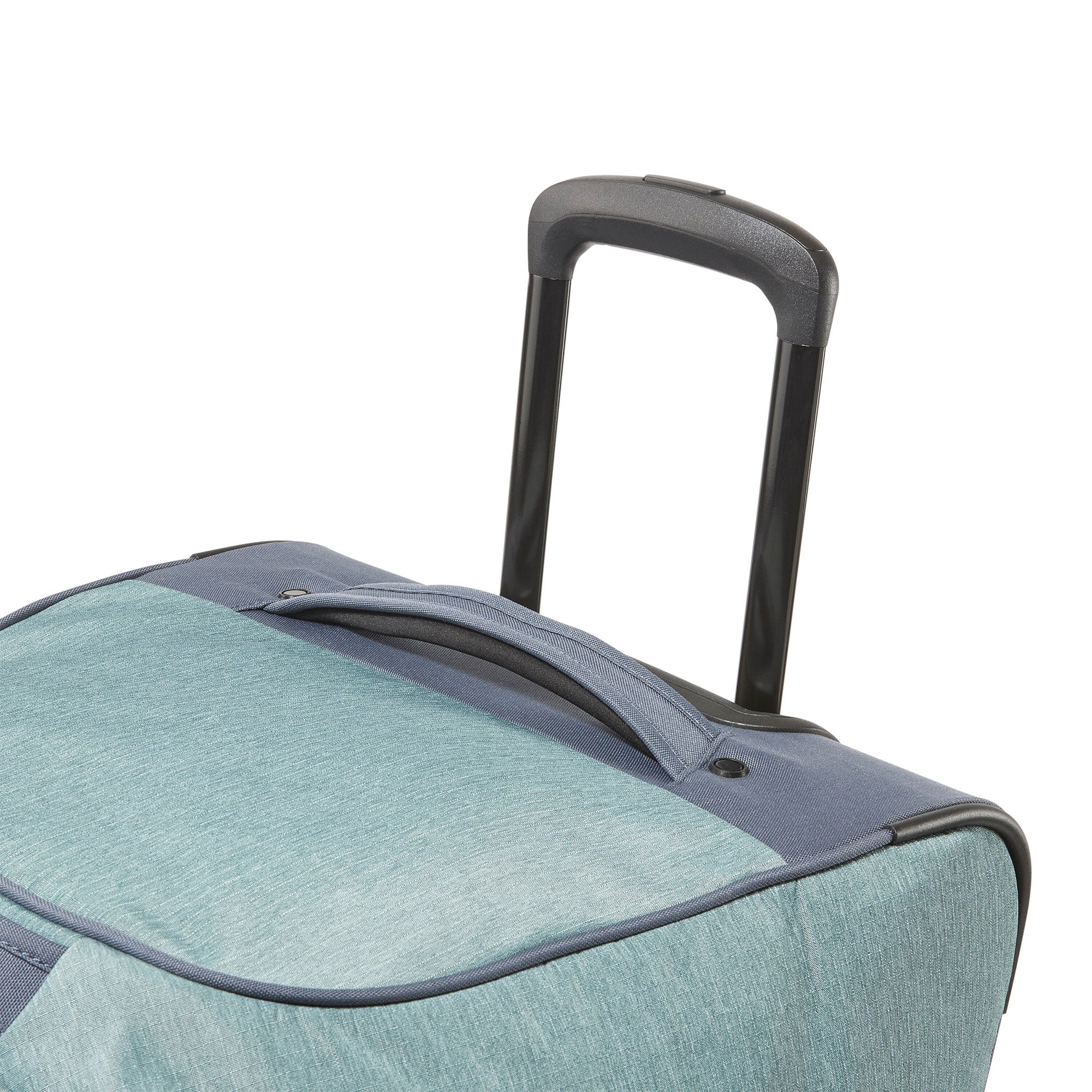34 Inch Roomy Wheeled Duffel with Grab Handles, Slate Blue (Used)