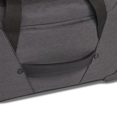 22 Inch Roomy Wheeled Duffel w/ Grab Handles, Black Heather (Used) - VMInnovations