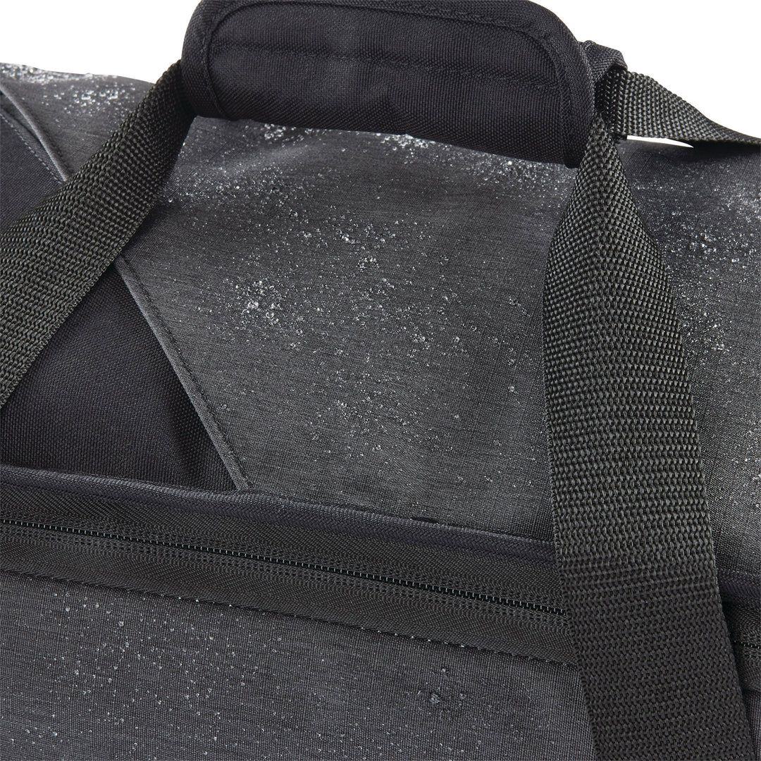 22 Inch Roomy Wheeled Duffel w/ Grab Handles, Black Heather (Used)