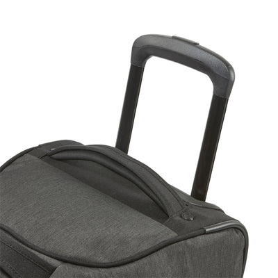 22 Inch Roomy Wheeled Duffel w/ Grab Handles, Black Heather (Used) - VMInnovations