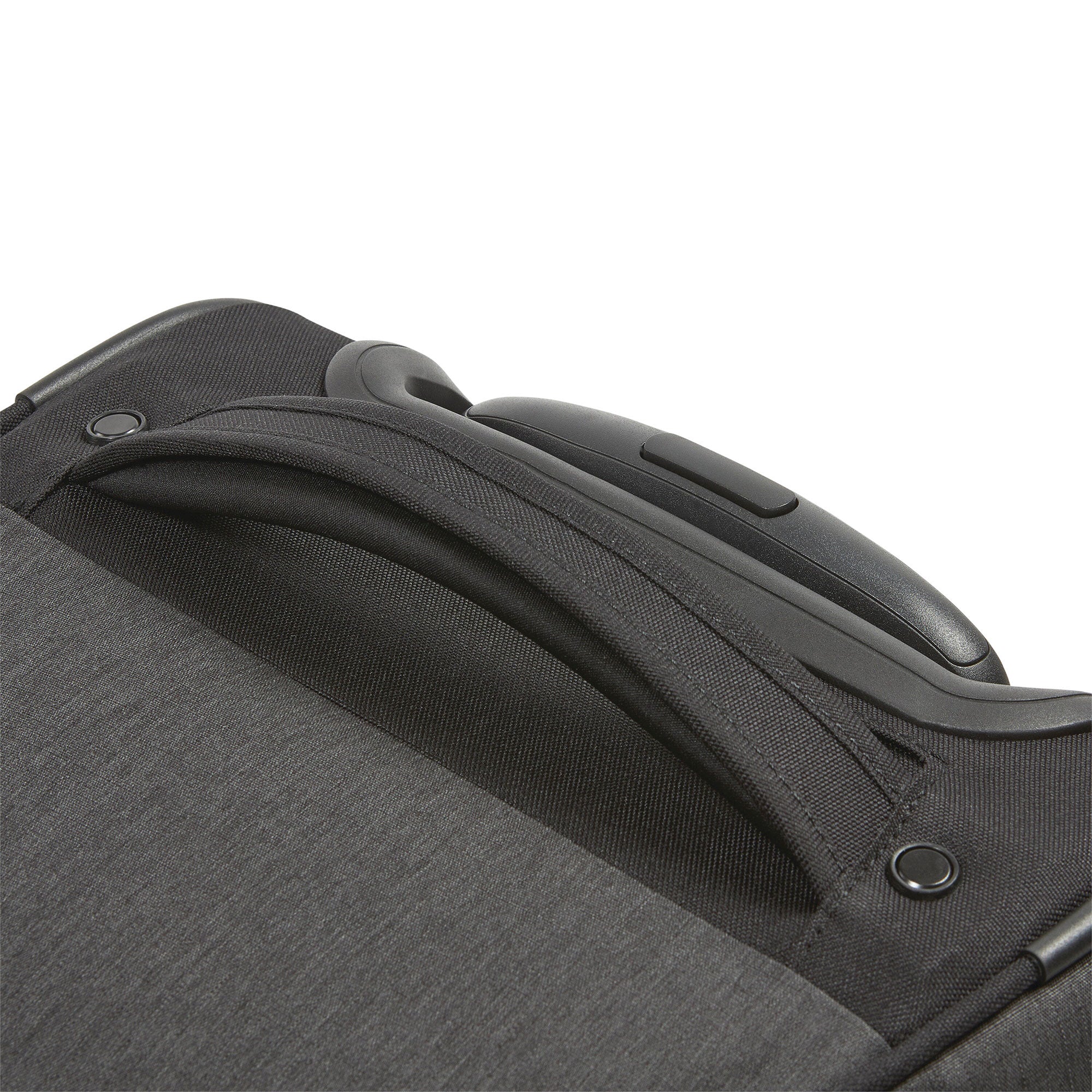 22 Inch Roomy Wheeled Duffel w/ Grab Handles, Black Heather (Used) - VMInnovations