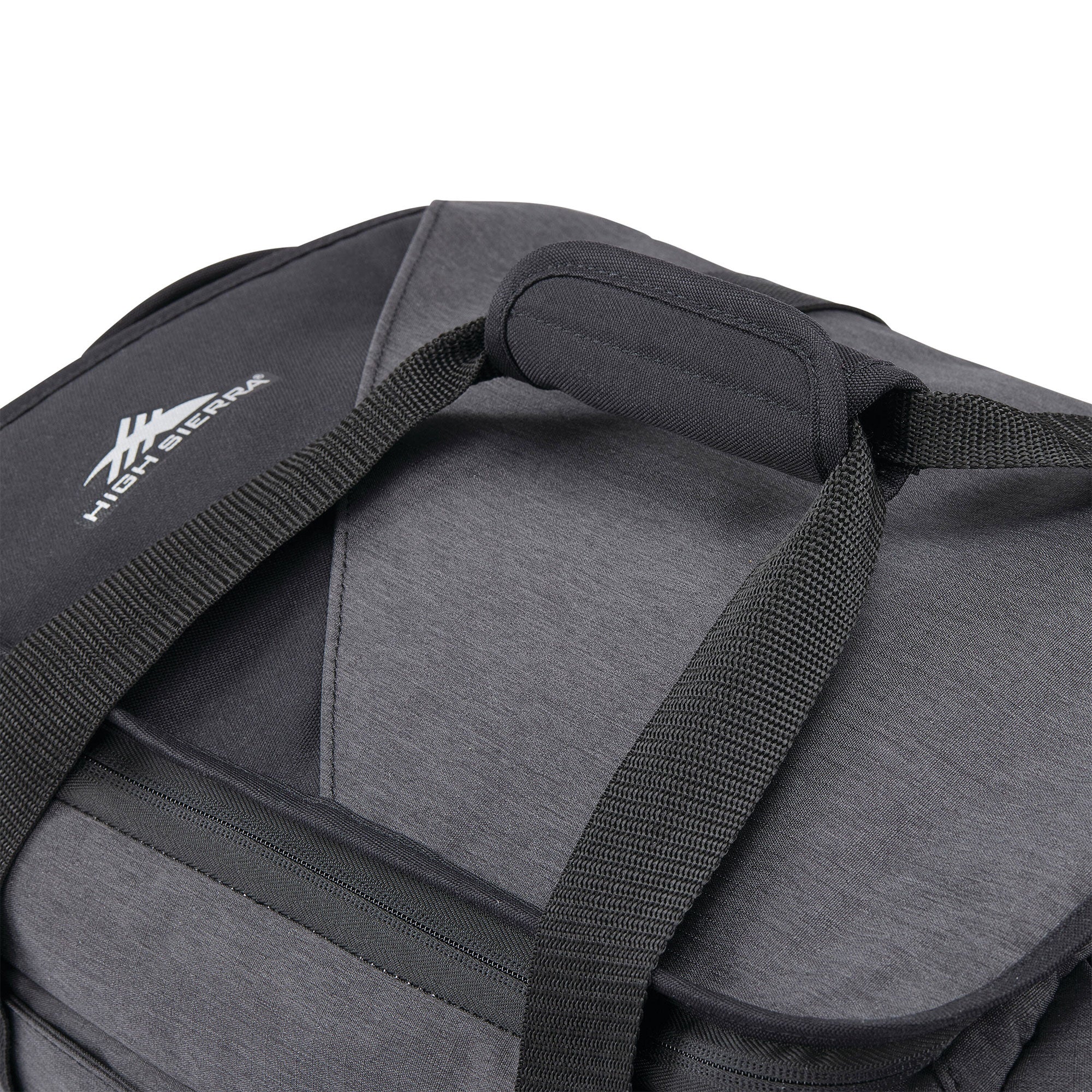 22 Inch Roomy Wheeled Duffel w/ Grab Handles, Black Heather (Used) - VMInnovations