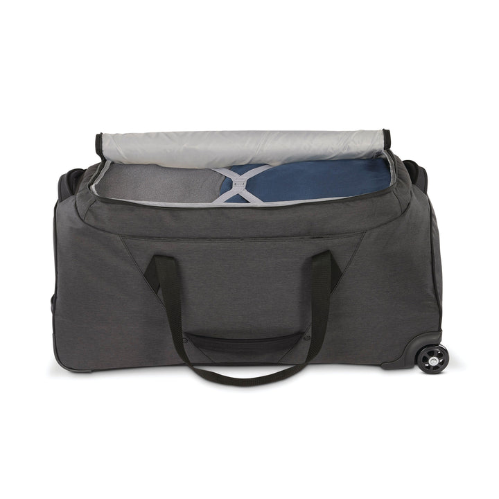 Forester 34 Inch Roomy Wheeled Duffel w/ Grab Handles, Black Heather (Used) - VMInnovations