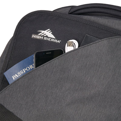Forester 34 Inch Roomy Wheeled Duffel w/ Grab Handles, Black Heather (Used) - VMInnovations