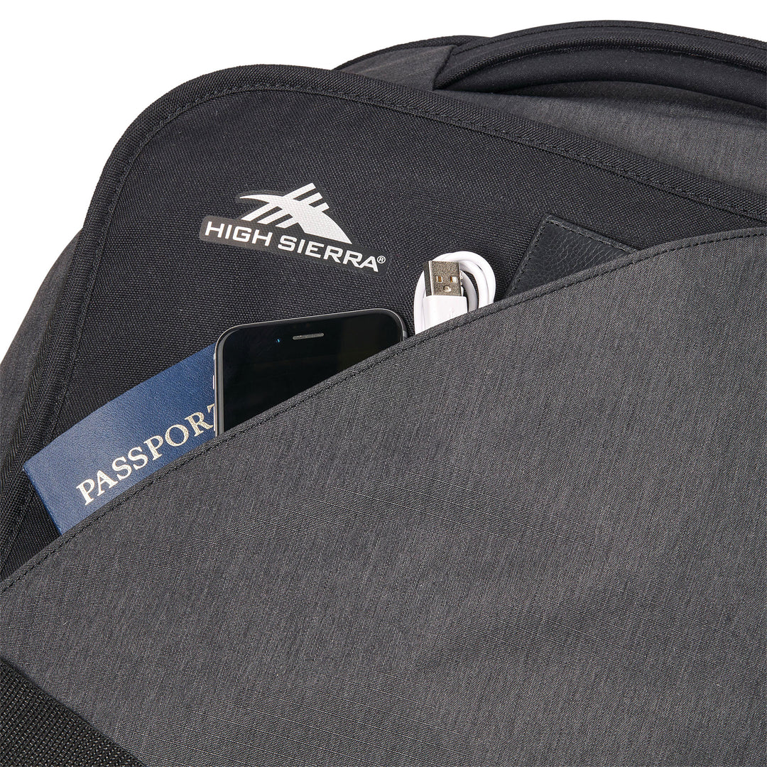 Forester 34 Inch Roomy Wheeled Duffel w/ Grab Handles, Black Heather (Used) - VMInnovations