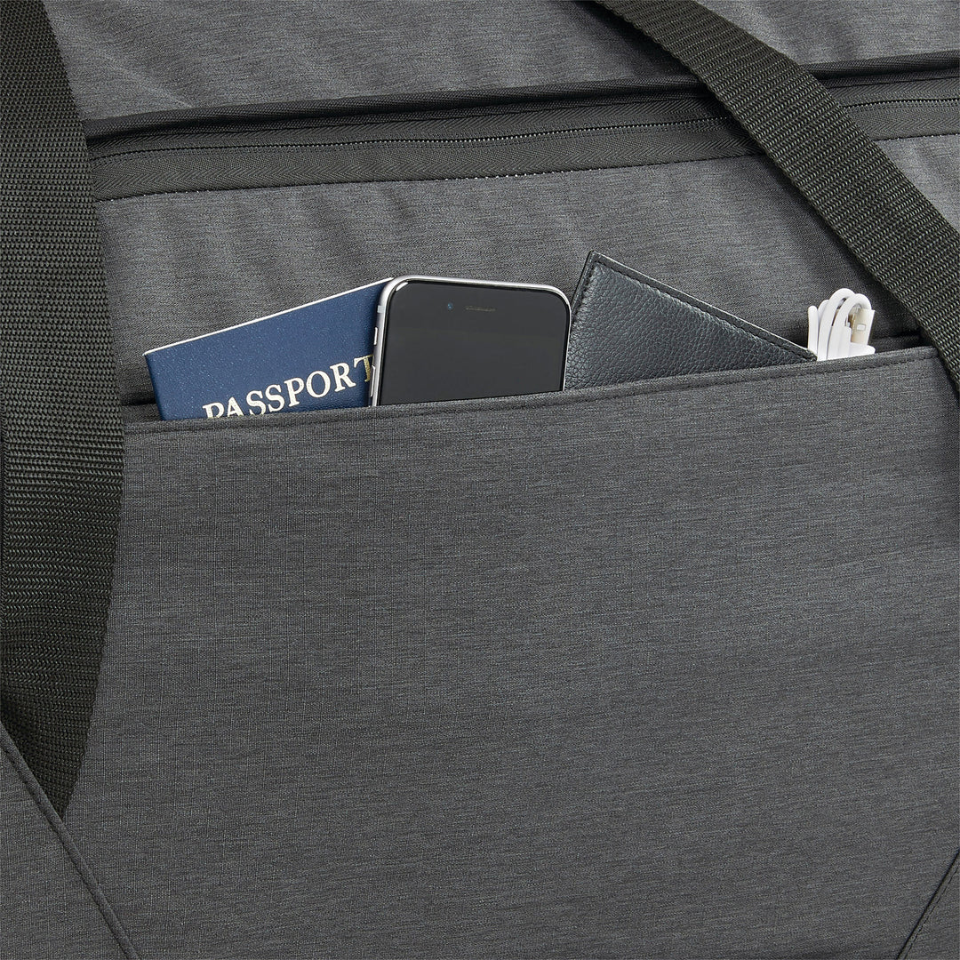 Forester 34 Inch Roomy Wheeled Duffel w/ Grab Handles, Black Heather (Used) - VMInnovations