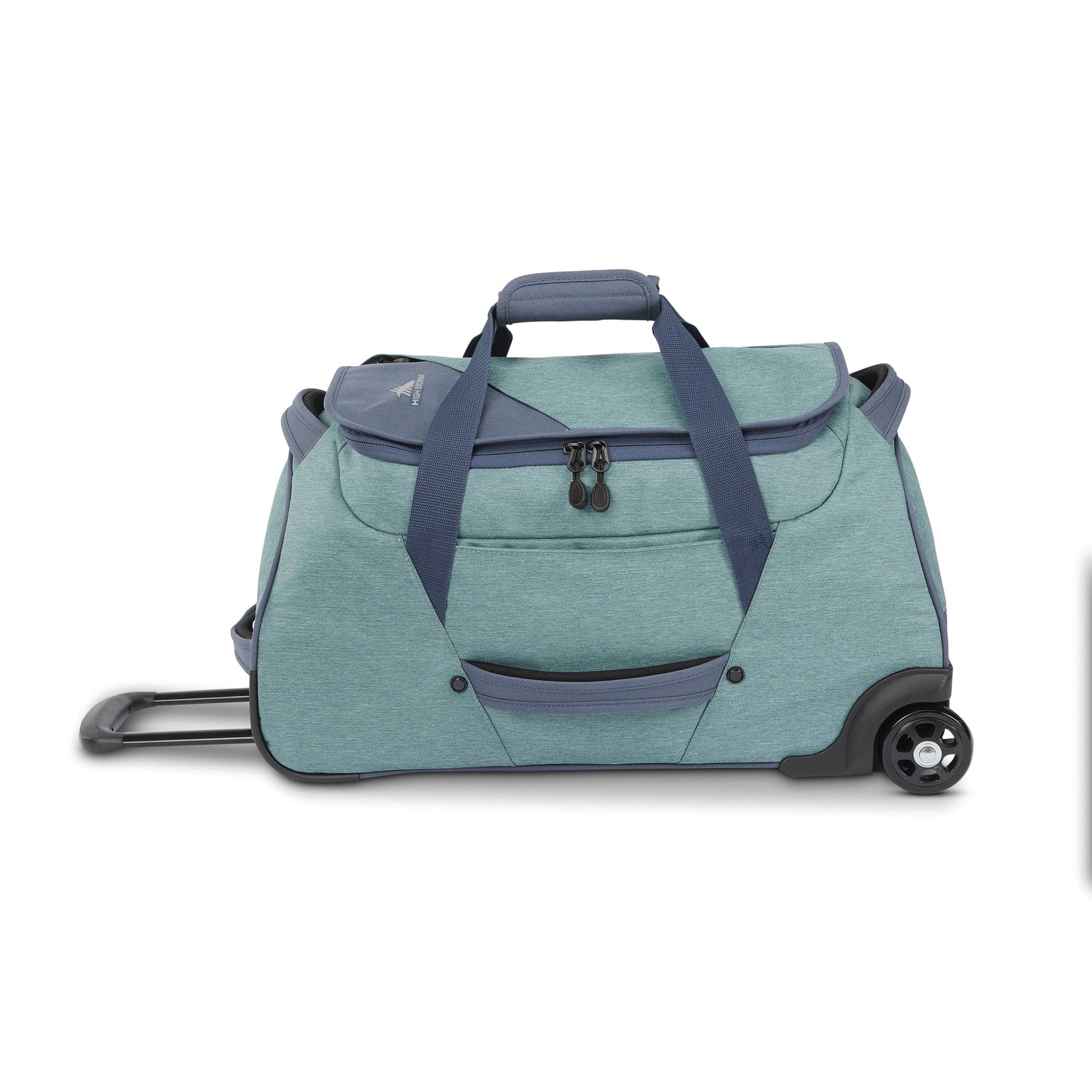 Forester 22 Inch Roomy Wheeled Duffel with Grab Handles, Slate Blue (Used)