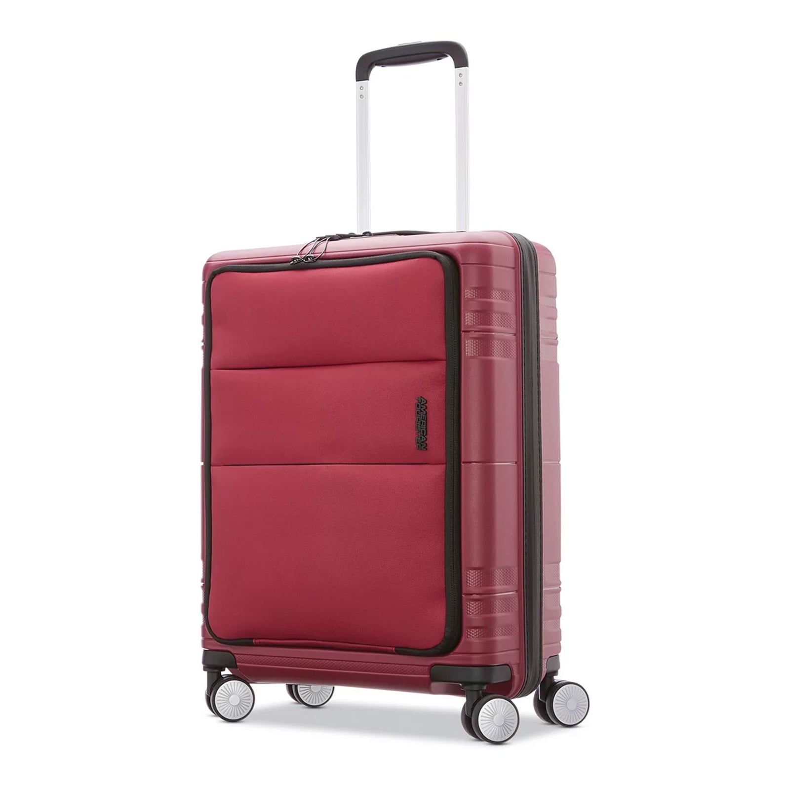 American Tourister Apex DLX Hard-shell Compact Spinner Suitcase, Red (Open Box) - VMInnovations