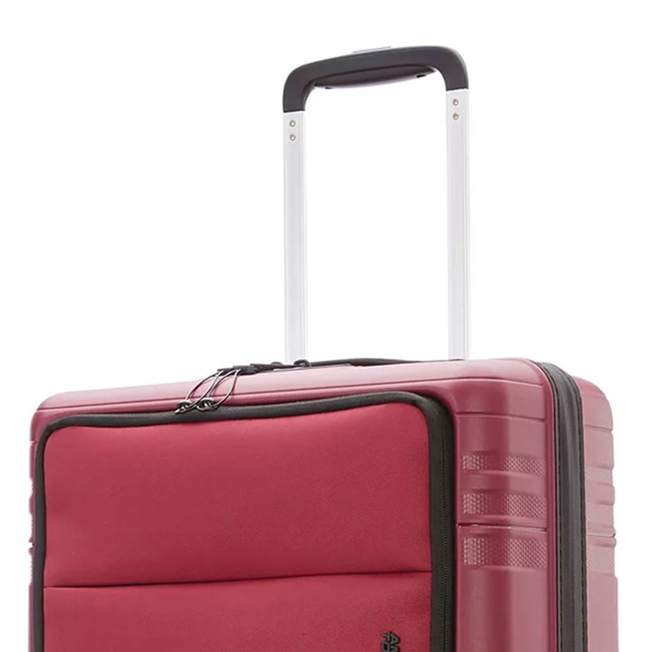 American Tourister Apex DLX Hard-shell Compact Carry On Suitcase, Red (Used) - VMInnovations