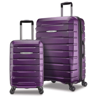 Samsonite Tech 2.0 Hardside Luggage Set with Wheels, 2 Piece, Purple (Open Box)