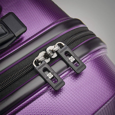 Samsonite Tech 2.0 Hardside Luggage Set with Wheels, 2 Piece, Purple (Open Box) - VMInnovations