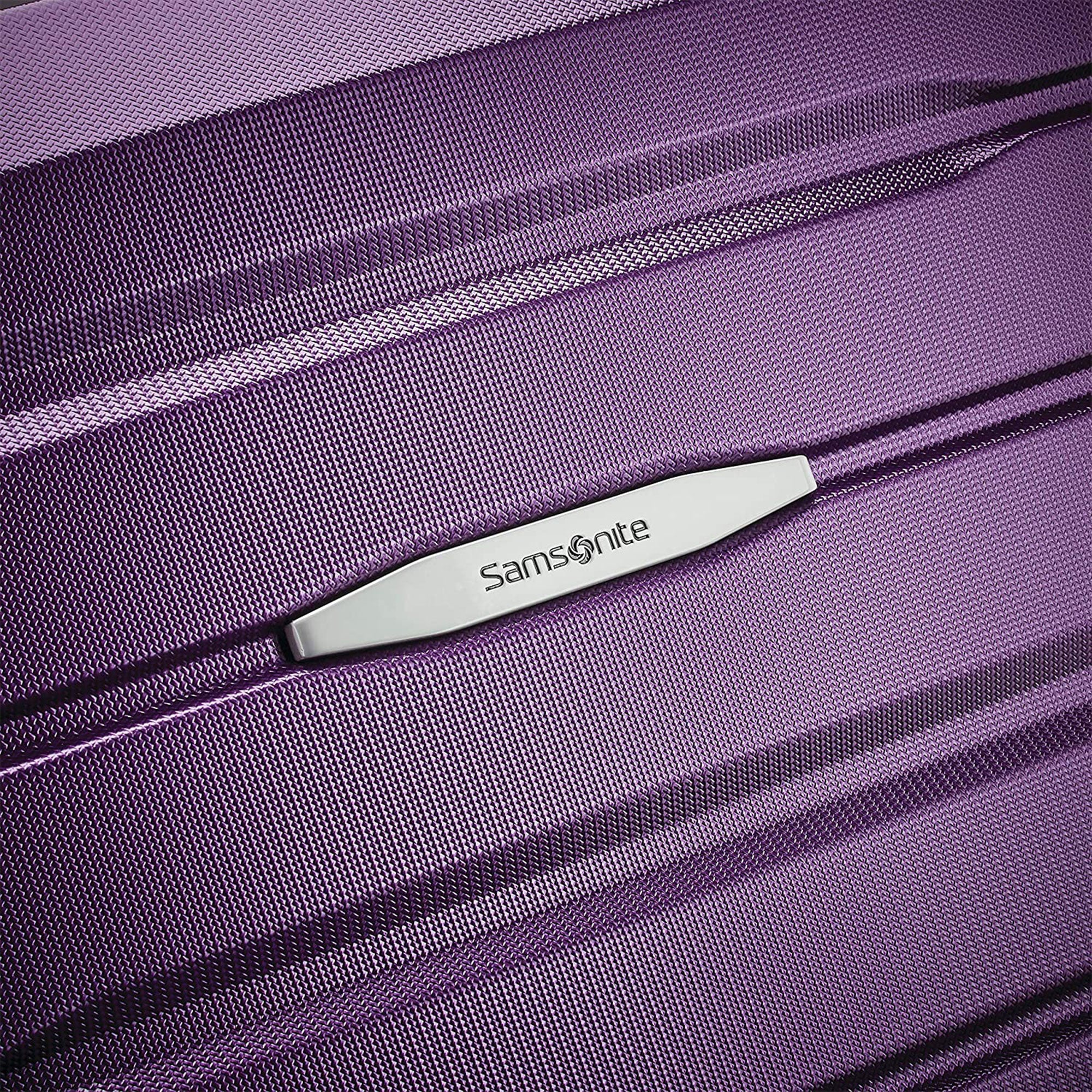 Samsonite Tech 2.0 Hardside Luggage Set with Wheels, 2 Piece, Purple (Open Box) - VMInnovations