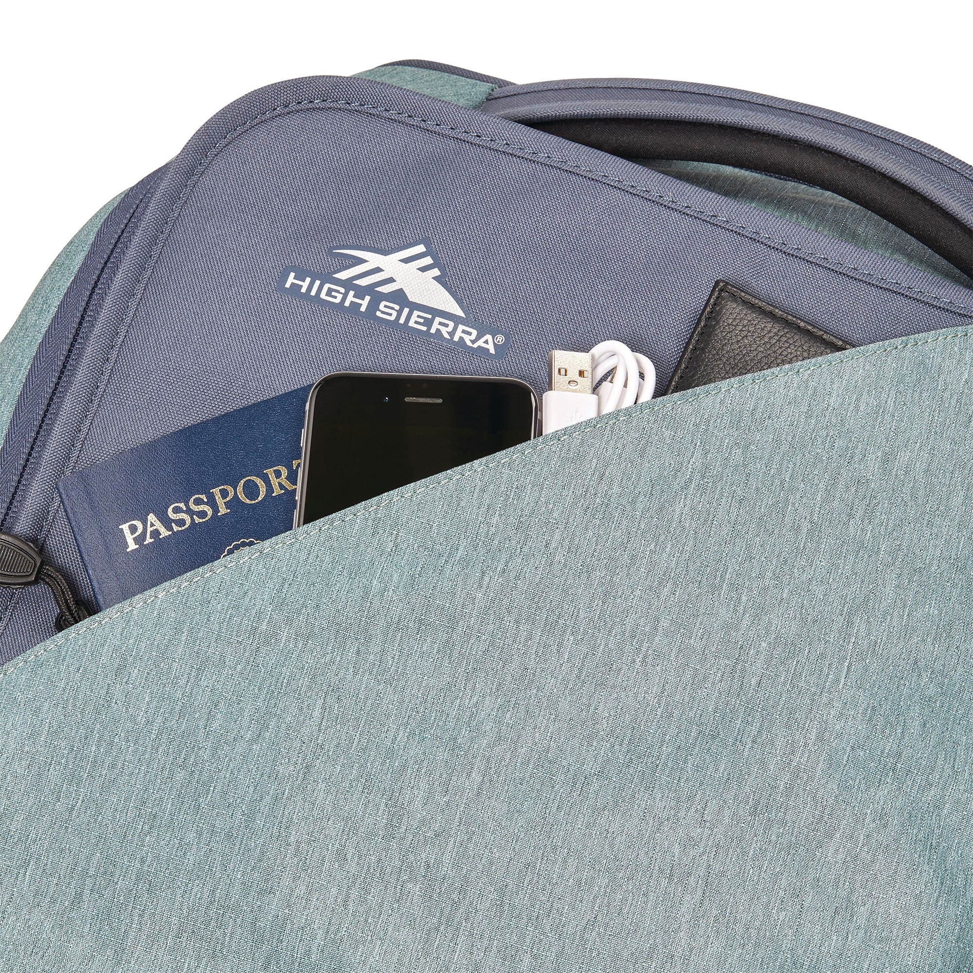 High Sierra Forester 28" Roomy Wheeled Duffel w/ Grab Handles, Slate Blue (Used) - VMInnovations