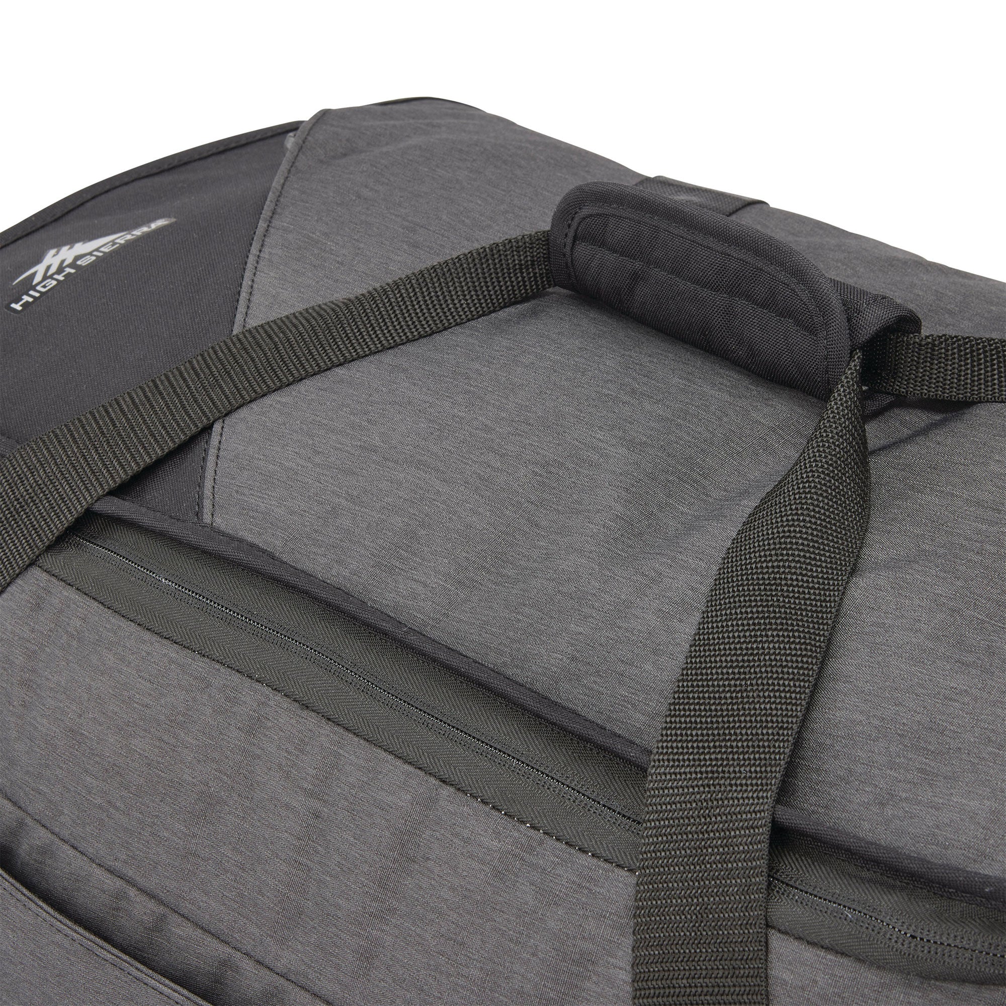 High Sierra Forester 28 Inch Roomy Wheeled Duffel w/ Grab Handles, Black Heather