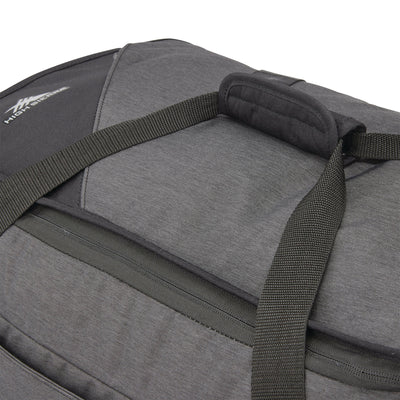 High Sierra Forester 28 Inch Roomy Wheeled Duffel w/ Grab Handles, Black Heather