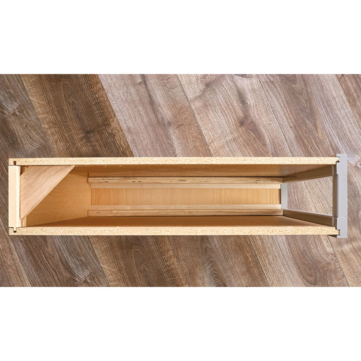 Rev-A-Shelf 6" Pullout Shelf Organizer Rack for Cabinet Base Filler, 438-BC-6C