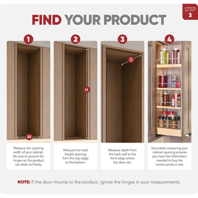 Rev-A-Shelf 6" Pullout Kitchen Wall Cabinet Organizer Soft-close, 448-BBSCWC-6C - VMInnovations