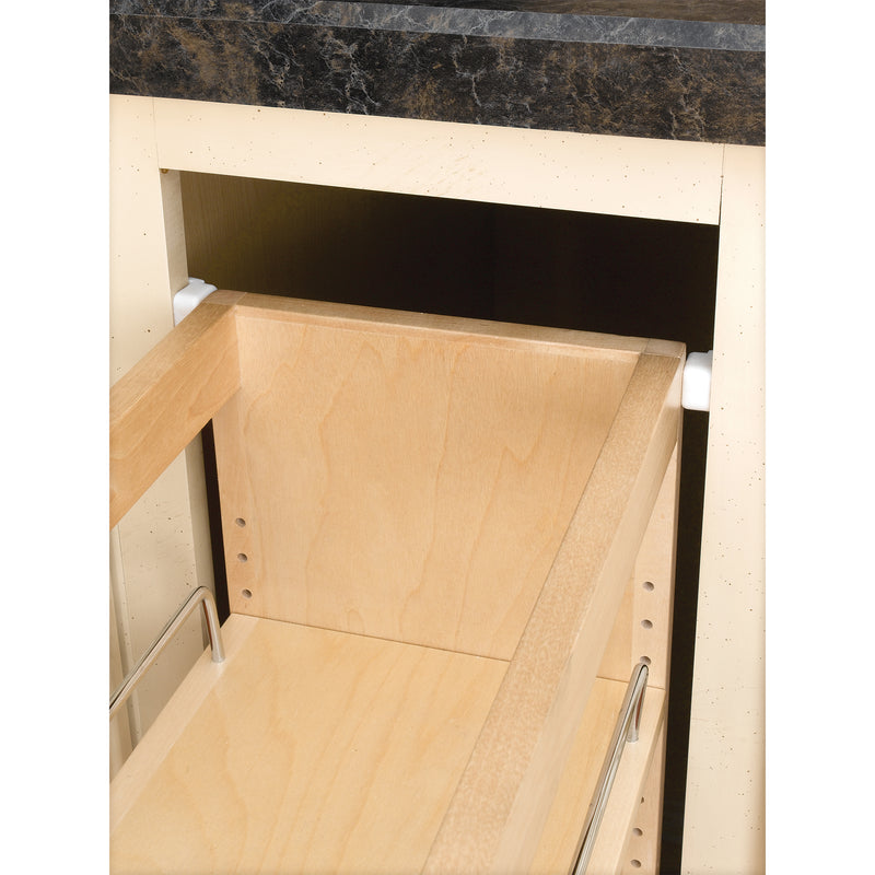 Rev-A-Shelf 8" Pull Out Vanity Storage Organizer for Base Cabinets, 448-BC19-8C
