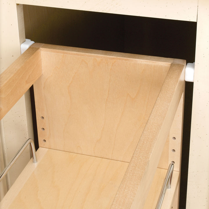 Rev-A-Shelf Cabinet Vanity Drawer Organizer 4-Shelf Natural Maple, 448-BC19SC-8C