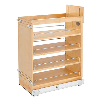 Rev-A-Shelf 11.75" Pull Out Kitchen Cabinet Organizer Soft-Close, 448-BCSC-11C