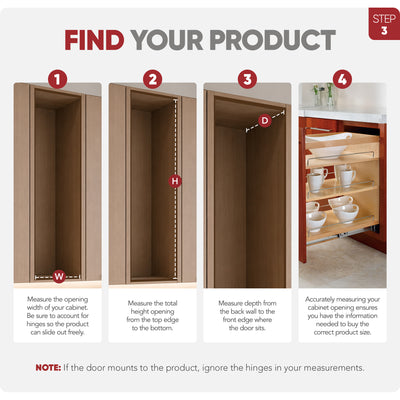 Rev-A-Shelf 14.75" Pullout Kitchen Cabinet Organizer Soft-close, 448-BCSC-14C - VMInnovations